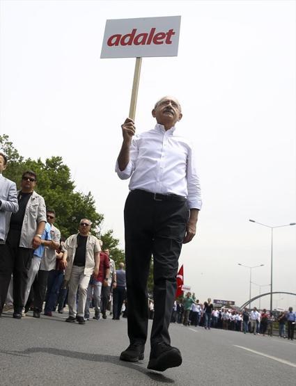 Kılıçdaroğlunun başlattığı Adalet Yürüyüşünden fotoğraflar