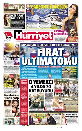 20 Haziran 2017 Gazete Manşetleri
