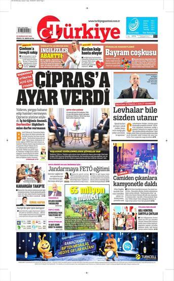 20 Haziran 2017 Gazete Manşetleri