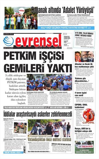 20 Haziran 2017 Gazete Manşetleri