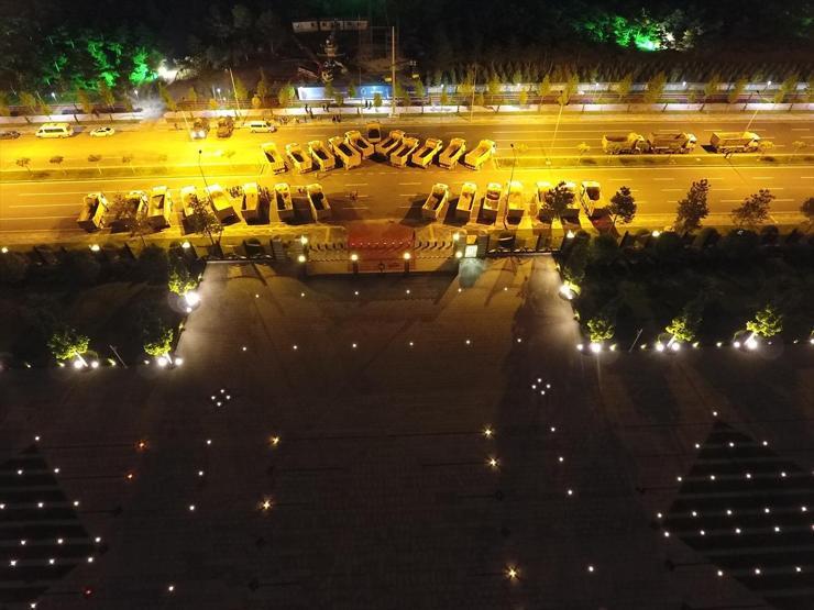 Cumhurbaşkanlığı Külliyesi önünde dikkat çeken görüntü