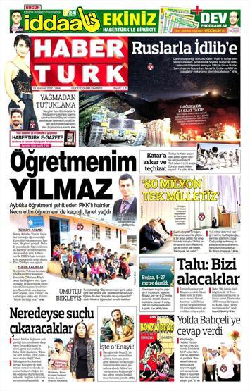 23 Haziran 2017 Gazete manşetleri