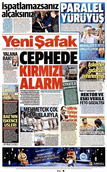 23 Haziran 2017 Gazete manşetleri