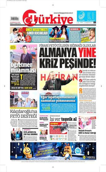 23 Haziran 2017 Gazete manşetleri