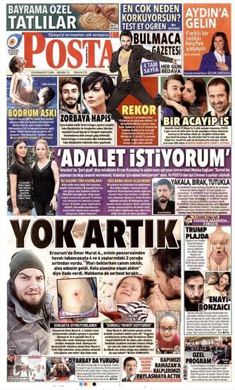 23 Haziran 2017 Gazete manşetleri