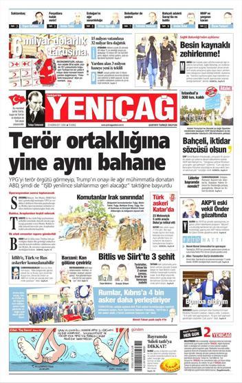 23 Haziran 2017 Gazete manşetleri