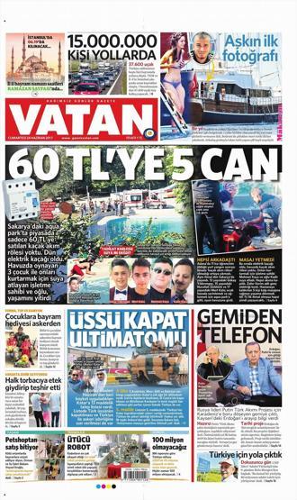 24 Haziran 2017 Gazete manşetleri