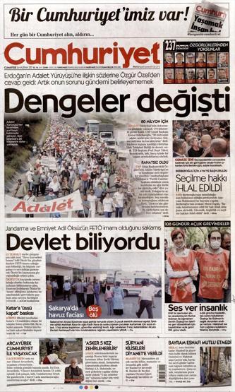24 Haziran 2017 Gazete manşetleri
