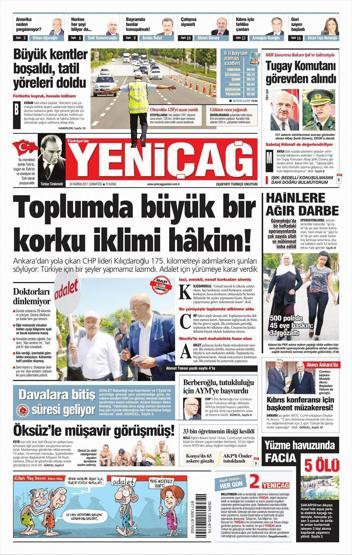 24 Haziran 2017 Gazete manşetleri
