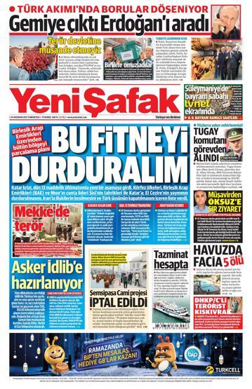 24 Haziran 2017 Gazete manşetleri