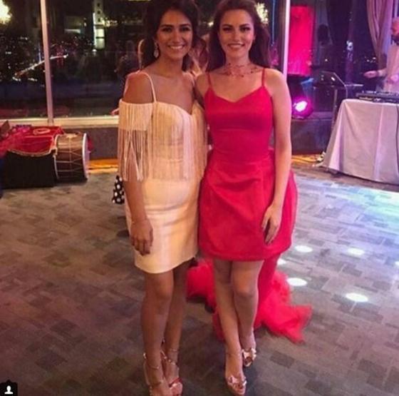 Düğün öncesi eski sevgili krizi Fahriye Evcen mekanı terk etti