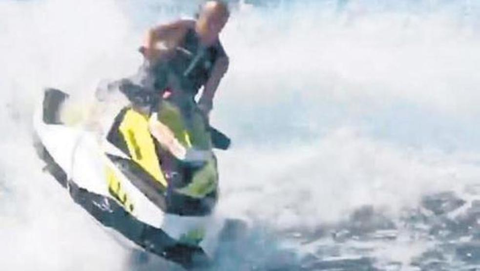 Ünlü işadamı jet ski yaparken ölümden döndü