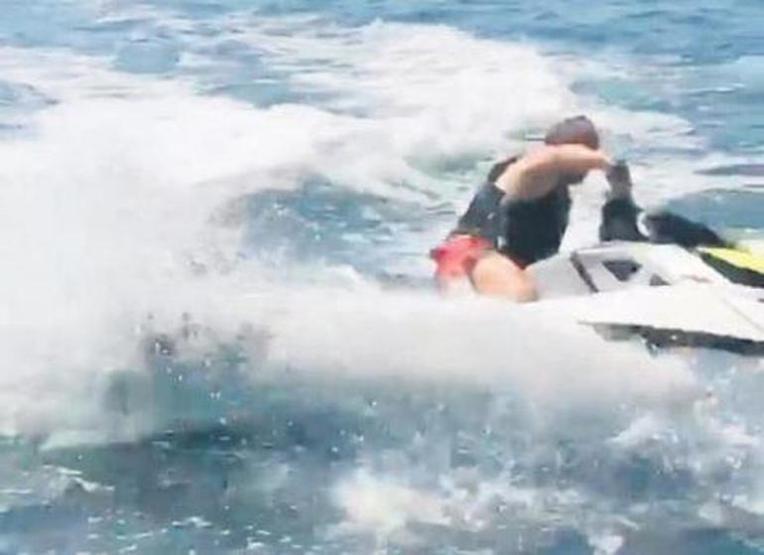 Ünlü işadamı jet ski yaparken ölümden döndü