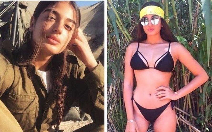 İsrailin kadın askerleri sahilde