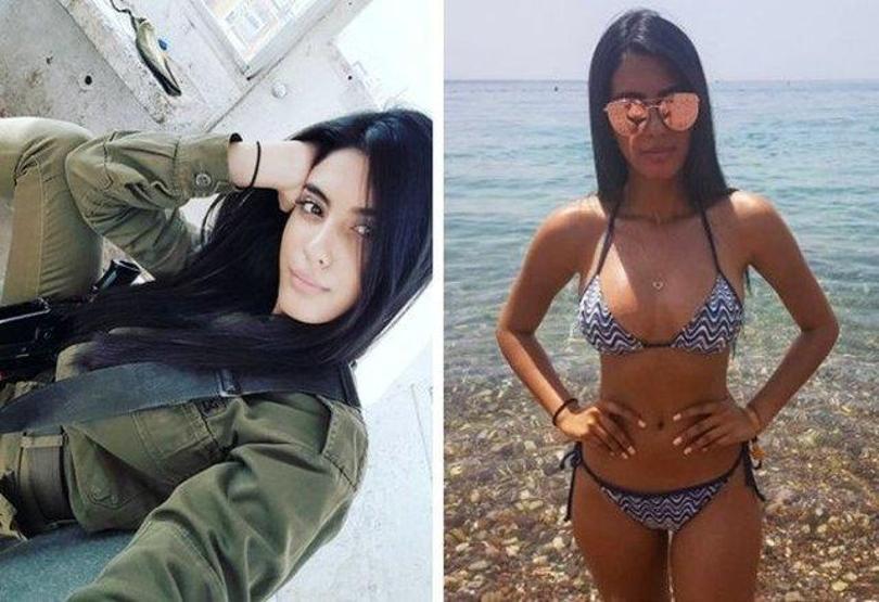 İsrailin kadın askerleri sahilde