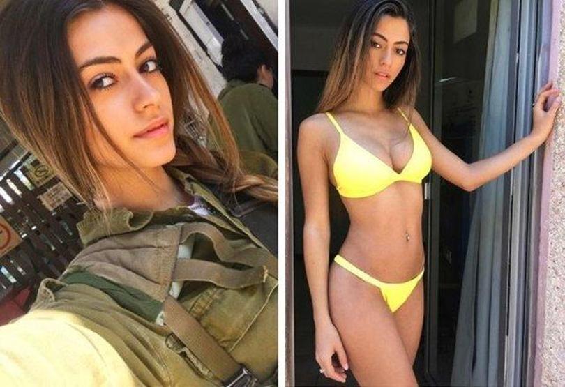 İsrailin kadın askerleri sahilde