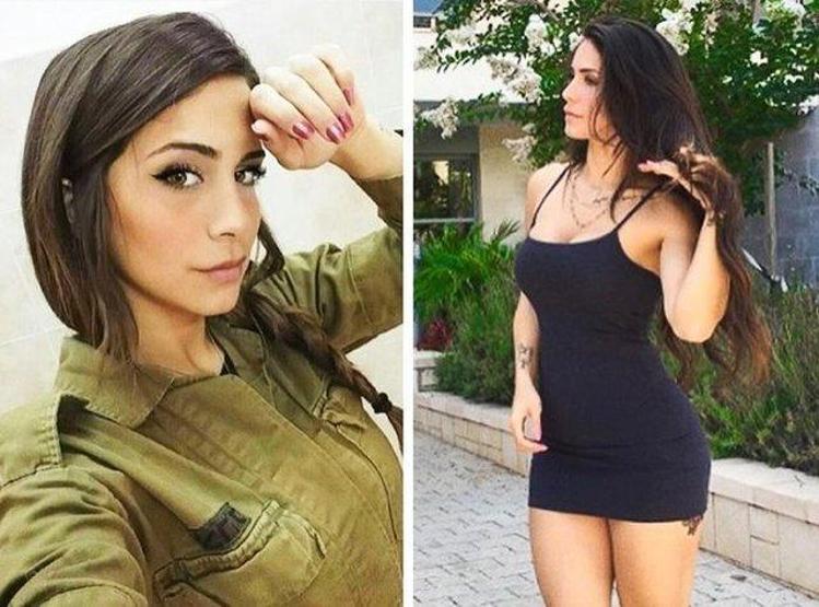 İsrailin kadın askerleri sahilde