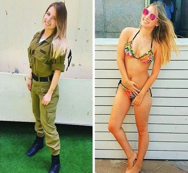 İsrailin kadın askerleri sahilde