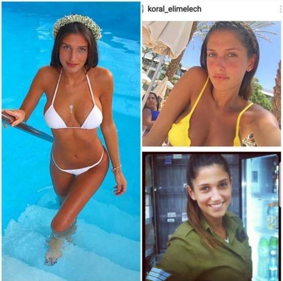 İsrailin kadın askerleri sahilde