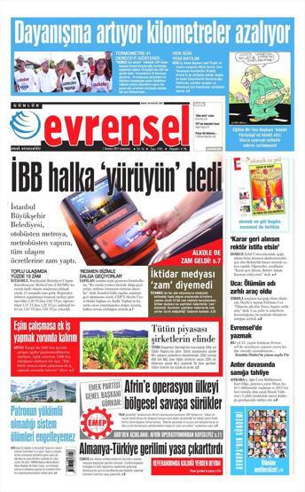 1 Temmuz 2017 Gazetelerin manşetleri