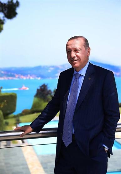Cumhurbaşkanı Erdoğandan sosyal medya hesapları için fotoğraf çektirdi
