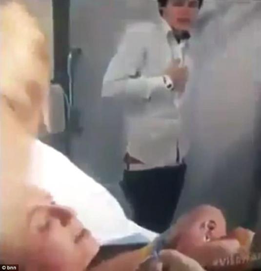 Doğuma girdi, hayatının şokunu yaşadı
