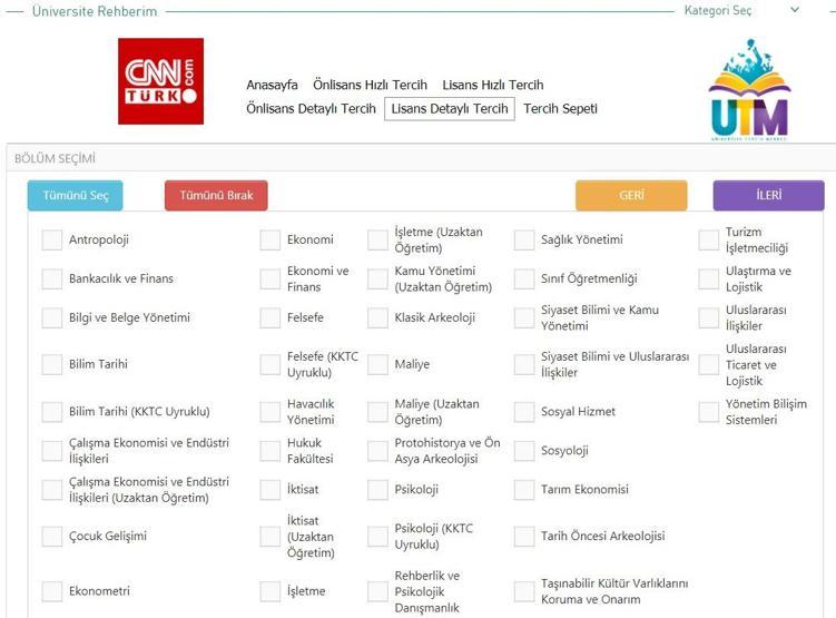 Adım adım tercih robotu kullanım rehberi