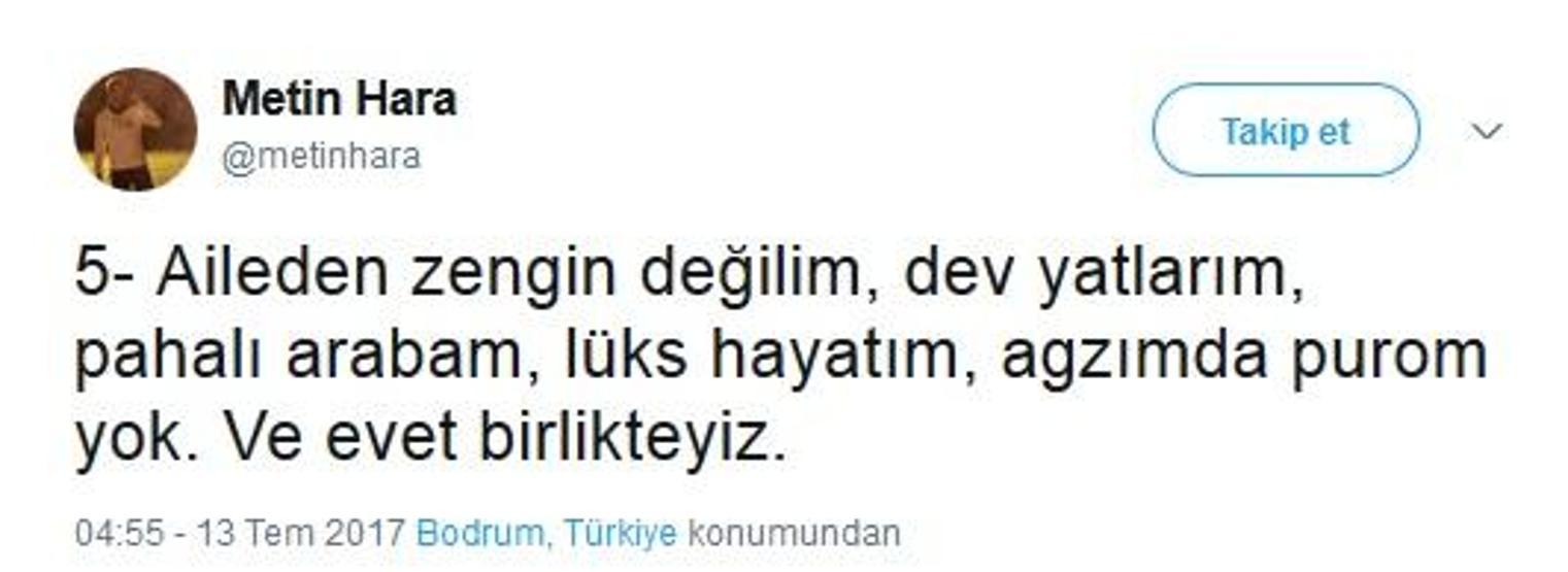 Metin Hara çok konuşulan iddialara yanıt verdi