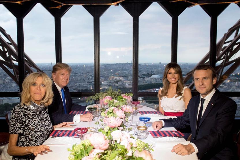 Trumptan Macronun eşine ilginç iltifat