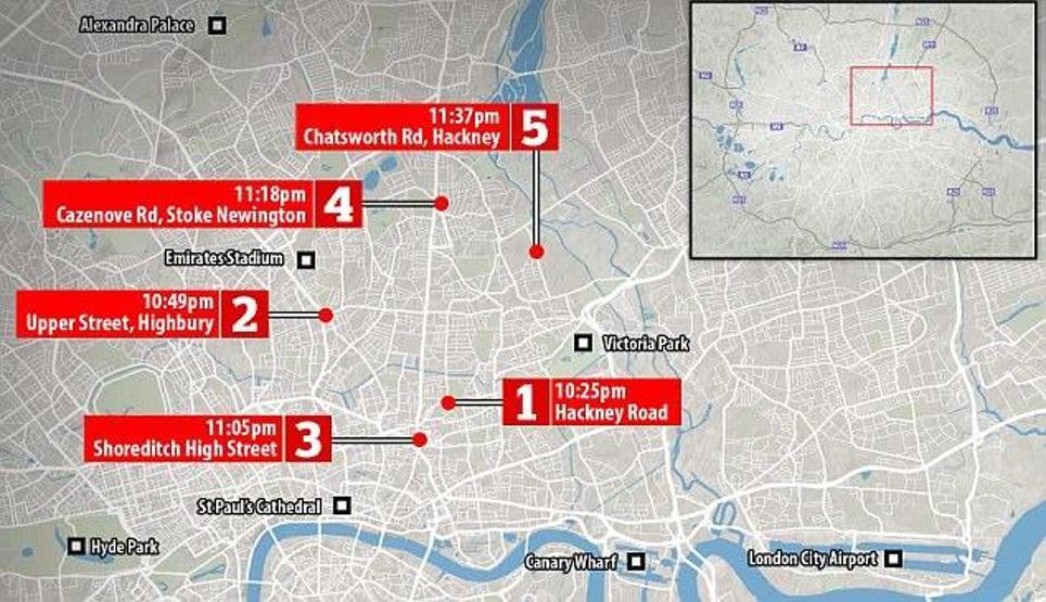 Londra şokta 90 dakikada 5 saldırı