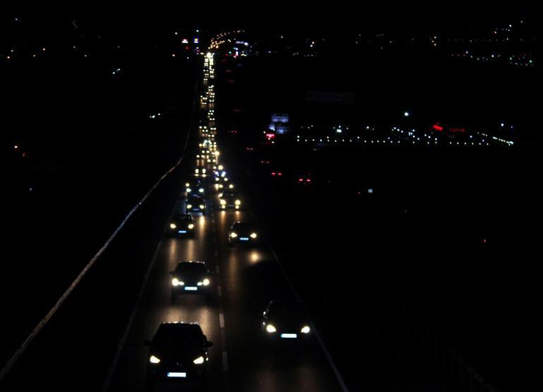 İstanbulun girişinde 20 kilometrelik kuyruk