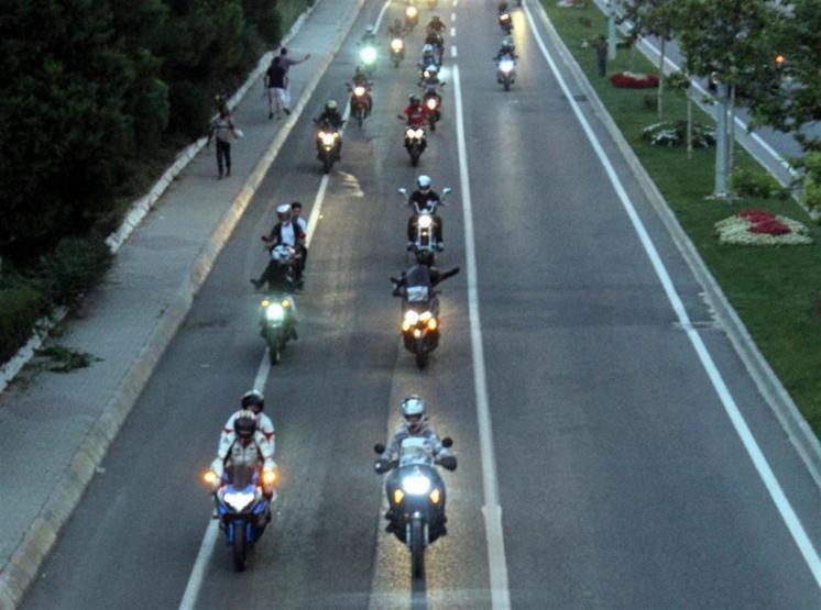 Barkın Bayoğlu için onlarca motosikletli bir araya geldi