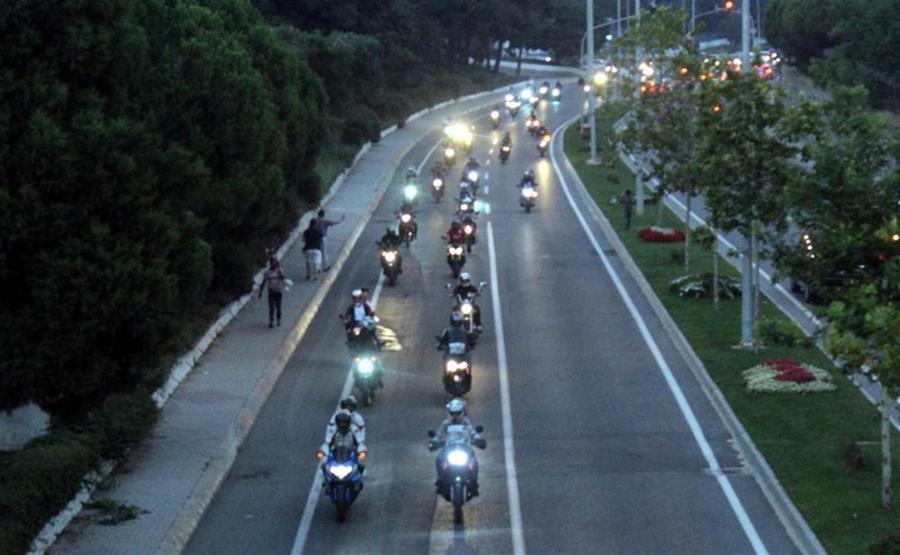 Barkın Bayoğlu için onlarca motosikletli bir araya geldi