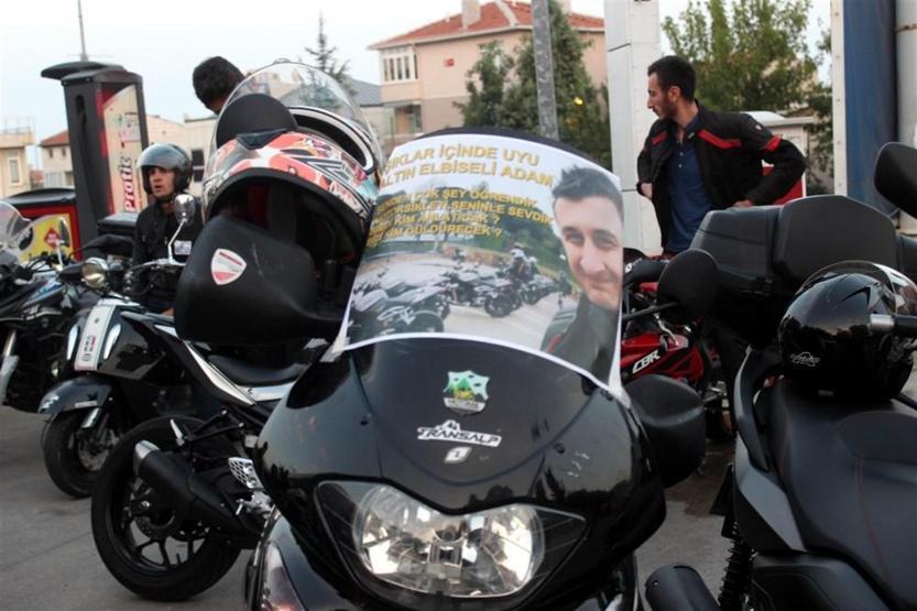 Barkın Bayoğlu için onlarca motosikletli bir araya geldi