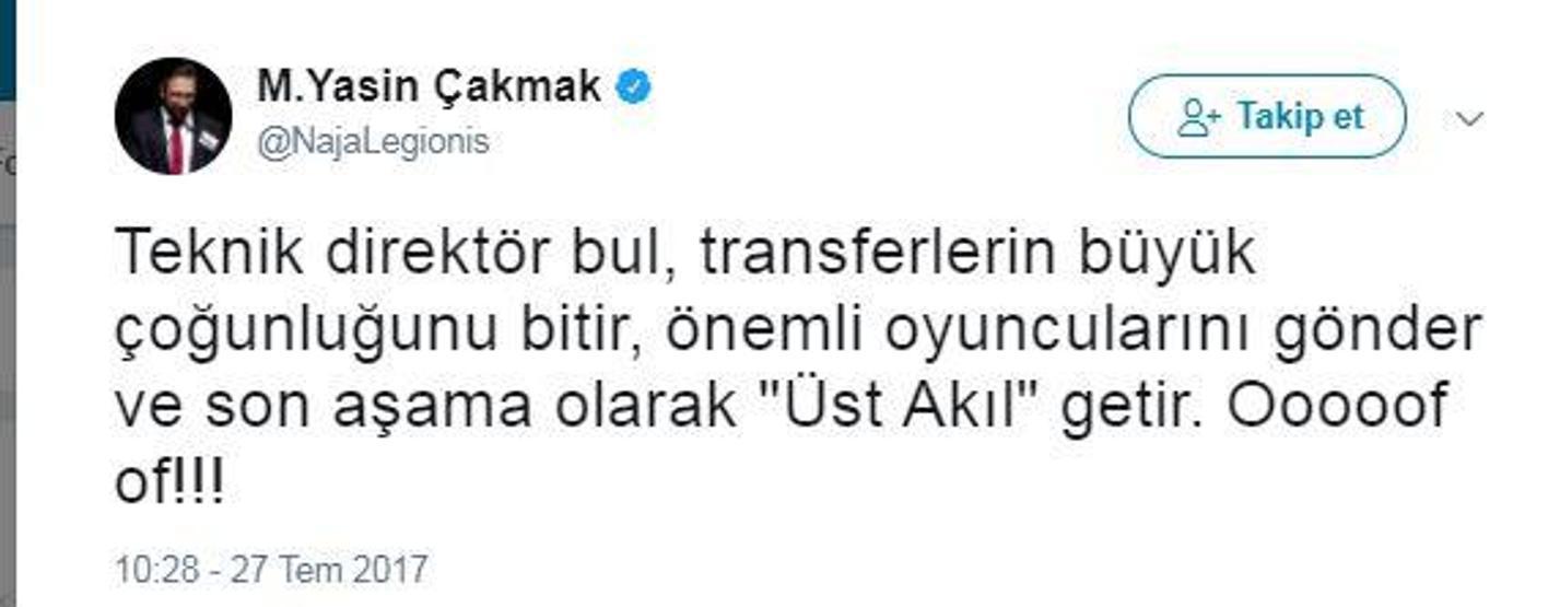 Galatasarayın üst akıl arayışına Twitter tepki verdi