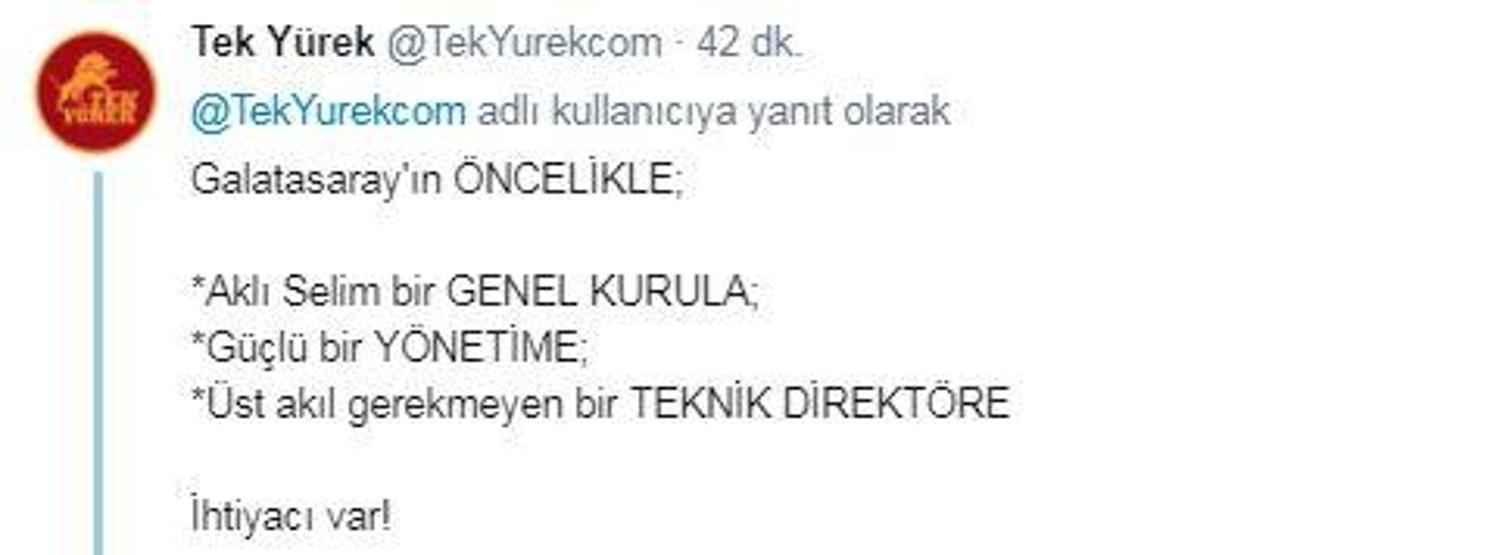 Galatasarayın üst akıl arayışına Twitter tepki verdi