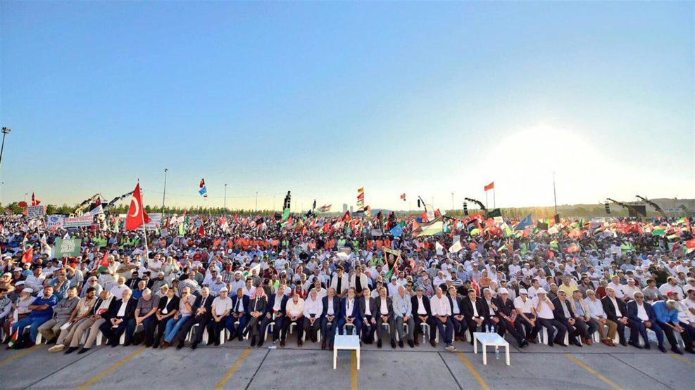 Yenikapıda büyük Kudüs mitingi yapıldı