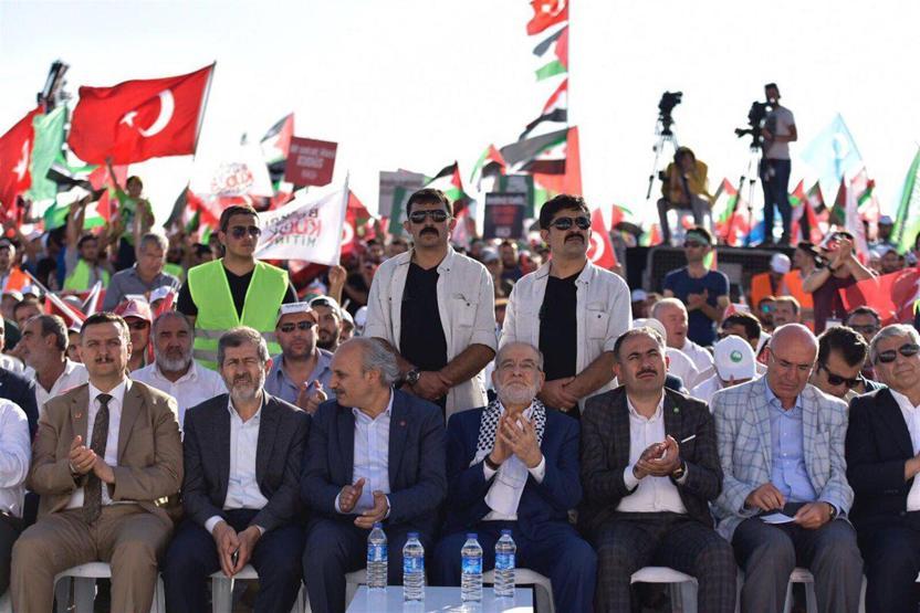 Yenikapıda büyük Kudüs mitingi yapıldı