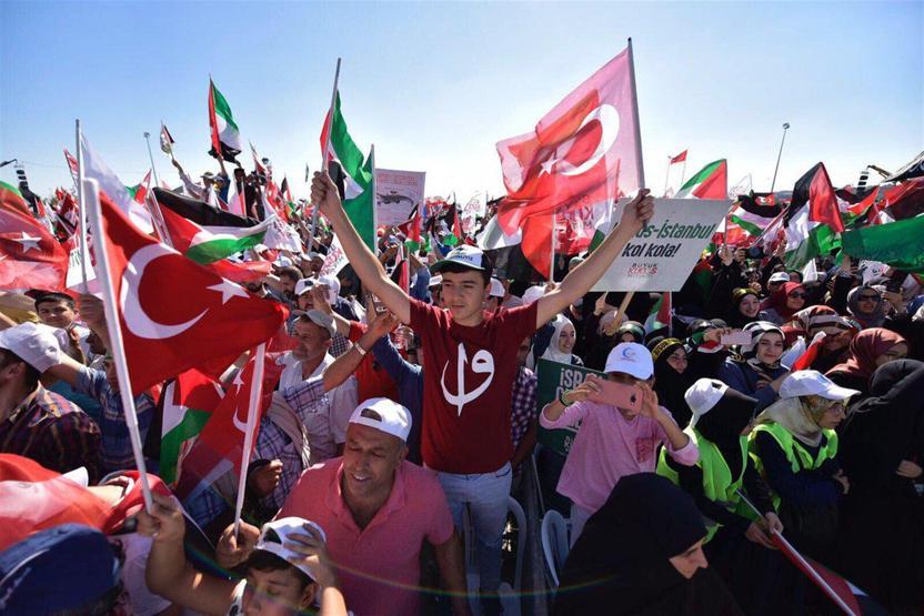 Yenikapıda büyük Kudüs mitingi yapıldı