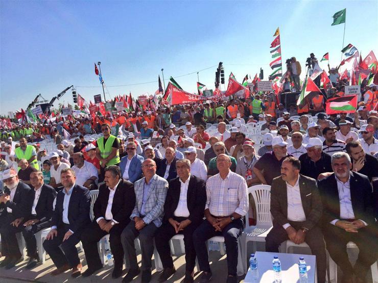 Yenikapıda büyük Kudüs mitingi yapıldı