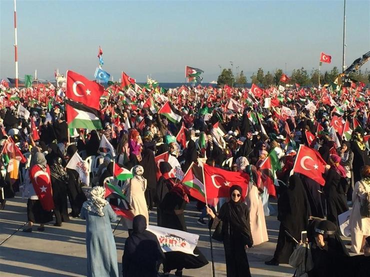 Yenikapıda büyük Kudüs mitingi yapıldı