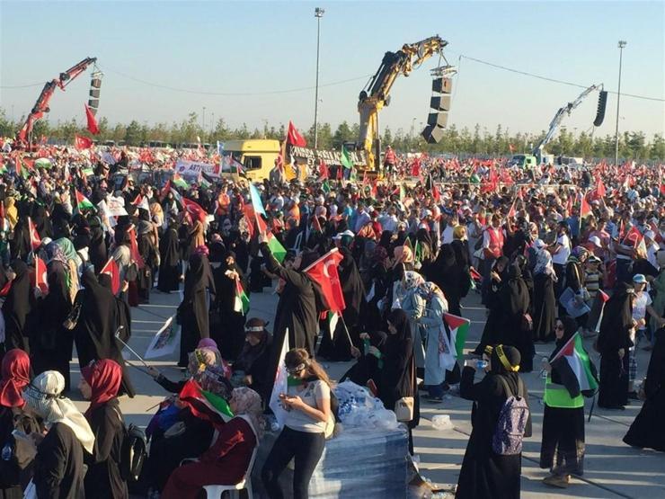 Yenikapıda büyük Kudüs mitingi yapıldı