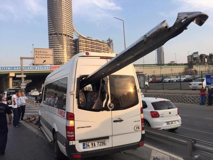 Aracın ön kısmından girip arka camından çıktı