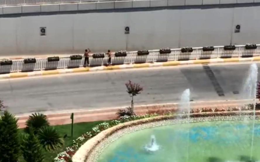 Antalyada tehlikeli eğlence