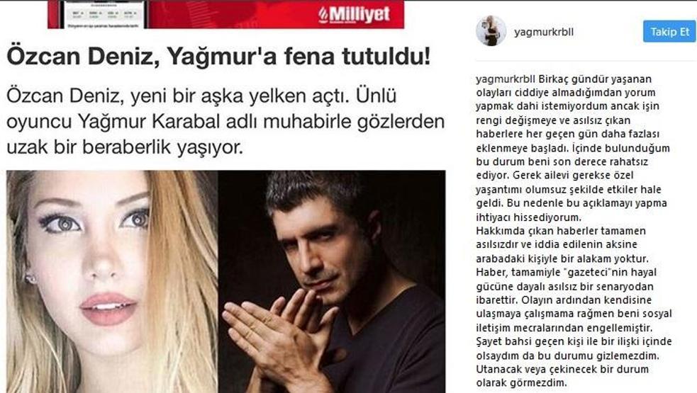 Özcan Deniz ile aşk yaşadığı iddialarına böyle ateş püskürdü