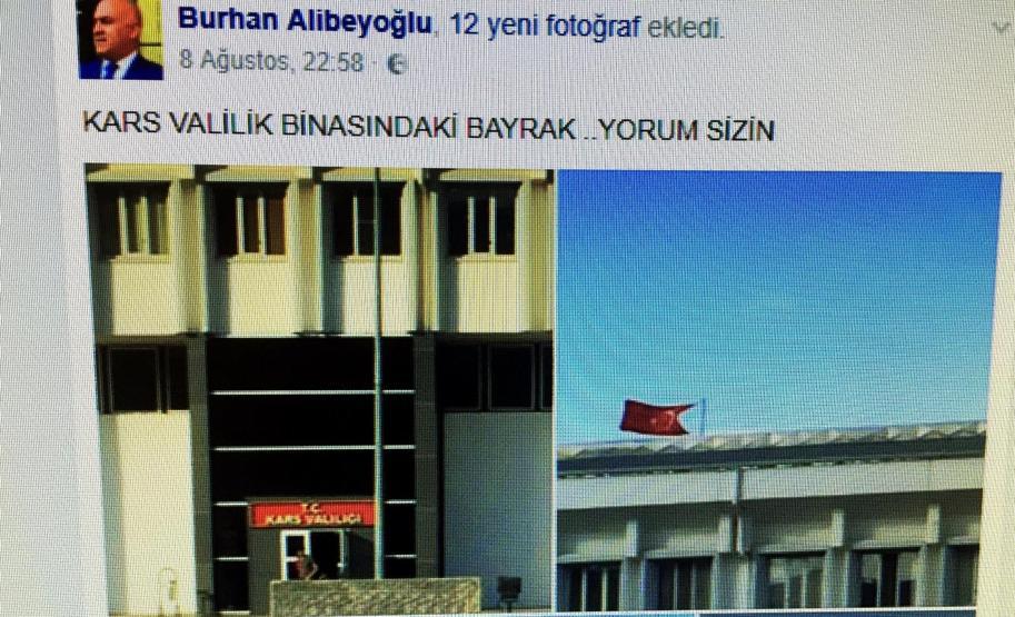Vatandaş uyardı, valilikteki bayrak değişti