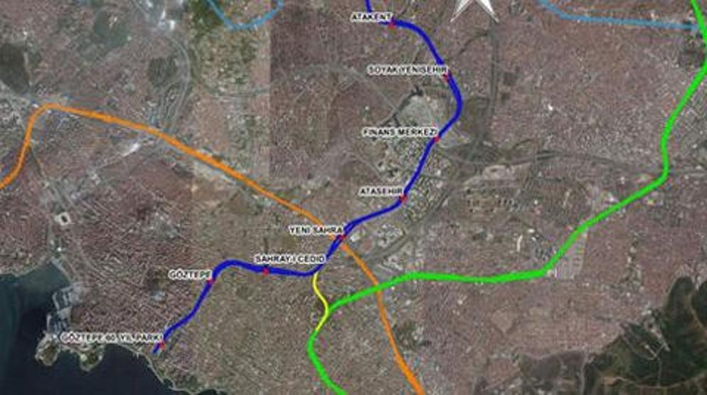 Ümraniye- Ataşehir- Göztepe metro hattı çalışmaları başladı