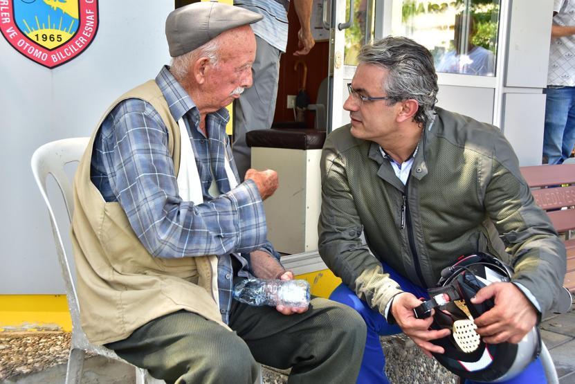 Belediye başkanının makam aracı motosiklet