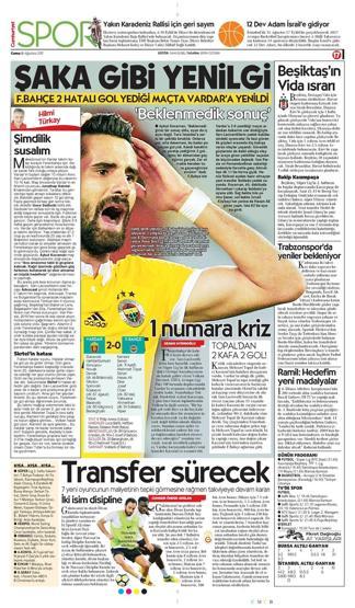 Vardar-Fenerbahçe maçı manşetlerde