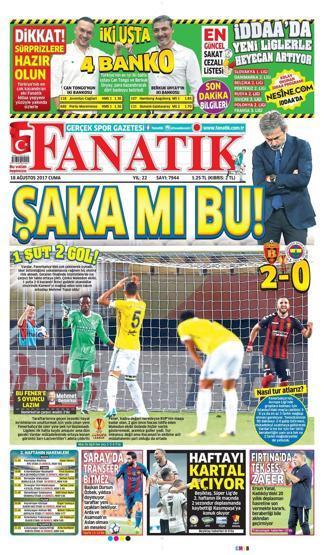 Vardar-Fenerbahçe maçı manşetlerde
